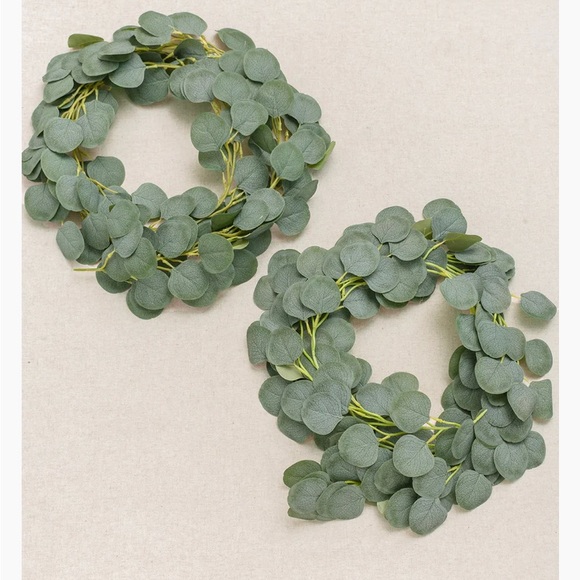 4 Pack Eucalyptus Garland Silver Dollar Greenery Strands Wedding Vines 26 feet - Picture 4 of 6